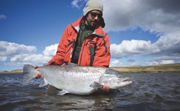 Villa Maria Lodge; sea trout fishing Rio Grande, TDF, Argentina.