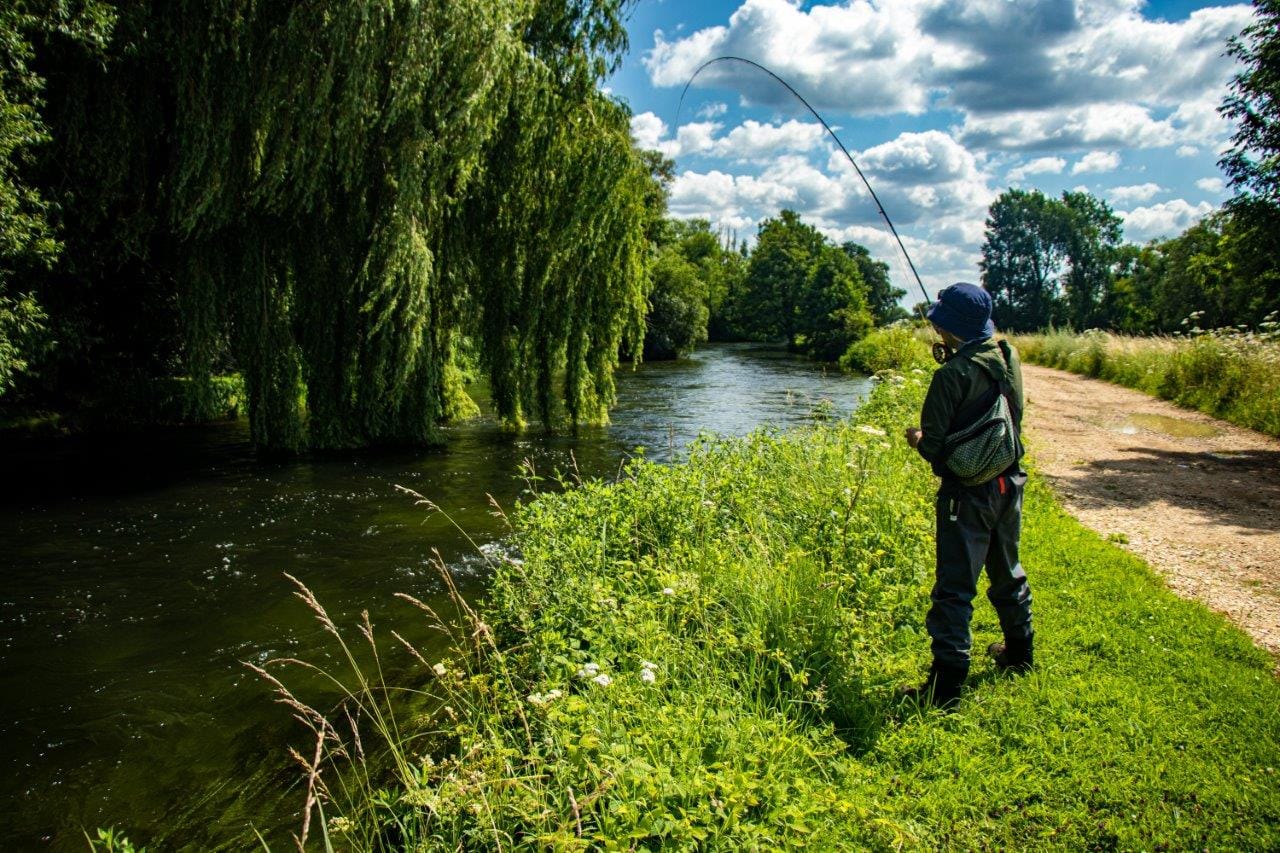 Chalkstream UK; Broadlands Estate, River Test fly fishing through the ...