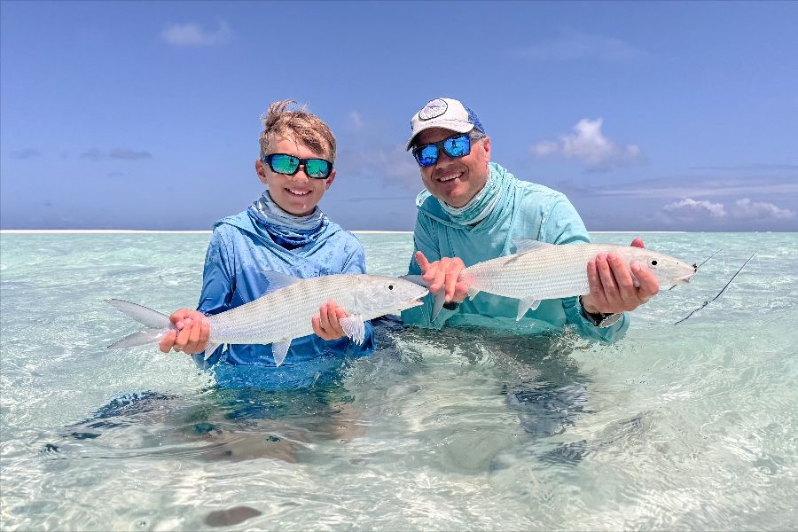 Alphonse family fly fishing. 